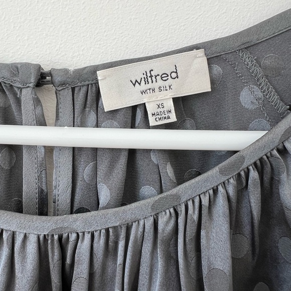 Wilfred Silk Polka dot Midi Dress - Picture 4 of 5